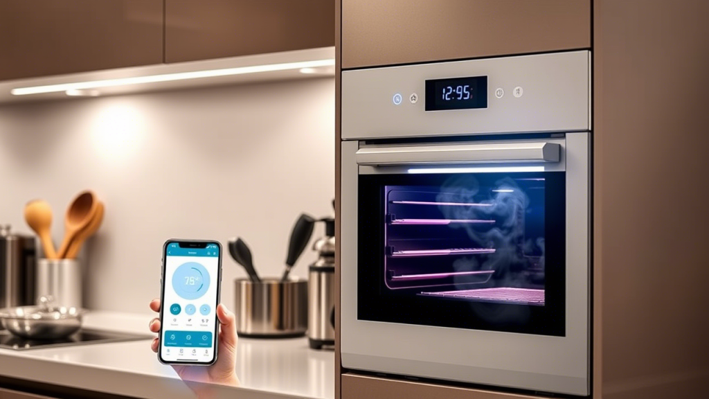 تصویر اپلیکیشن کنترل فر برقی توکار هوشمند